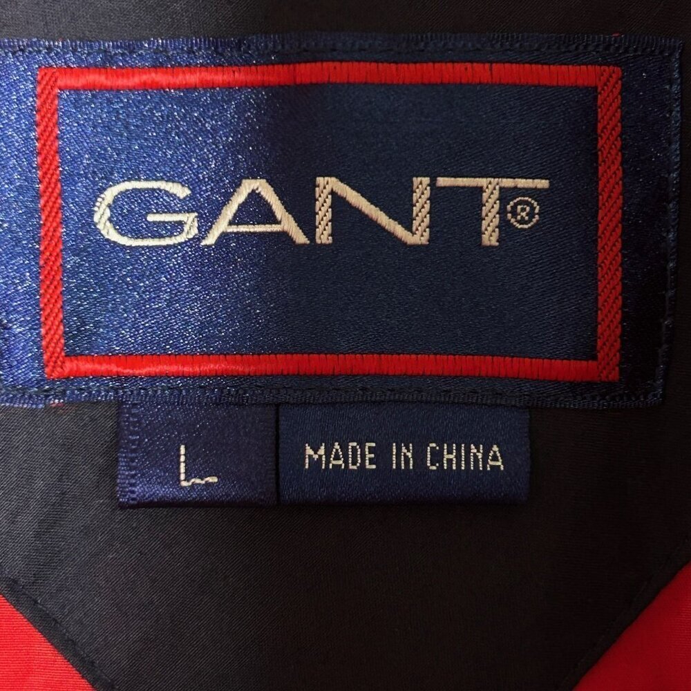Gant Vintage 90s Goose Down Puffer Jacket Colorblock Size Large - Picture 9 of 12